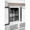 Pizzawerkbank met 3 deuren en koelvitrine 380 40L  Arktic  254L  230V/400W  1400x700x H 1491mm