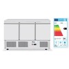 Pizzawerkbank met 3 deuren en koelvitrine 380 40L  Arktic  254L  230V/400W  1400x700x H 1491mm