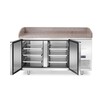 Pizzawerkbank met granieten werkblad  2 deuren  Arktic  250L  graniet  230V/250W  1510x800x H 875mm