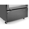 Armoire refrigeree avec caisson lumineux  porte simple  Arktic  254L  Noir  230V/250W  578x605x H 1980mm