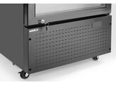 Armoire refrigeree avec caisson lumineux  porte simple  Arktic  254L  Noir  230V/250W  578x605x H 1980mm