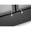Backbar koelkast met lichtbak  dubbele deur  Arktic  512L  Zwart  230V/510W  1120x585x H 1900mm