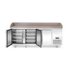 Pizzawerkbank met granieten werkblad  3 deuren  Arktic  375L  graniet  230V/400W  2010x800x H 875mm