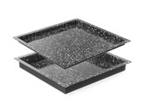 Plaque de cuisson CONVECTOMAT CLASSIQUE GN 2/3  HENDI  GN 2/3  Noir  354x325x H 60mm  Rectangulaire