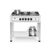 Cuisiniere a gaz - 5 feux  chassis ouvert  HENDI  Kitchen Line  14 3kW  900x640x H 910mm