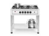 Cuisiniere a gaz - 5 feux  chassis ouvert  HENDI  Kitchen Line  14 3kW  900x640x H 910mm