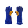 Hittebestendige handschoenen  leer  HENDI  Blauw   L 410mm