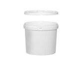 Seau  HENDI  Zone imprimable/etiquetage   810x155 mm.  11 3L  Blanc   300x H 230mm