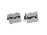 Tafelstandaard Gereserveerd   HENDI  Reserviert  4 st.  50x35x H 40mm