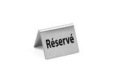 Tafelstandaard Gereserveerd   HENDI  Reserviert  4 st.  50x35x H 40mm