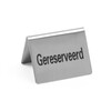 Tafelstandaard Gereserveerd   HENDI  Reserviert  4 st.  50x35x H 40mm