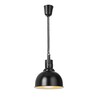 Warmtelamp verstelbaar  dome  HENDI  Zwart  230V/250W   250x H 207mm