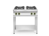 Gasfornuis Kitchen Line 4-pits open standaard  HENDI  Kitchen Line  19kW  800x700x H 900mm
