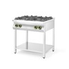 Gasfornuis Kitchen Line 4-pits open standaard  HENDI  Kitchen Line  19kW  800x700x H 900mm
