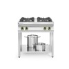 Gasfornuis Kitchen Line 4-pits open standaard  HENDI  Kitchen Line  19kW  800x700x H 900mm
